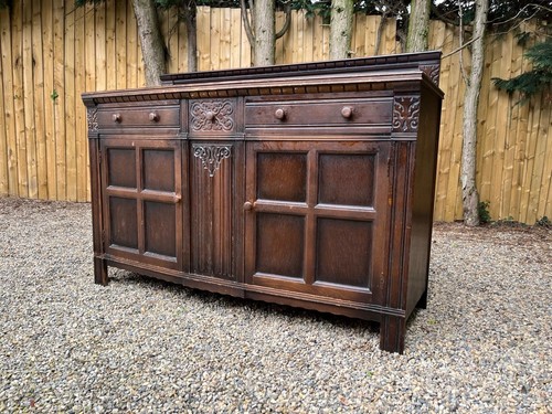 Vintage carved oak door art - oak, 2