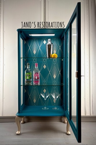 Art deco teal vintage - art,