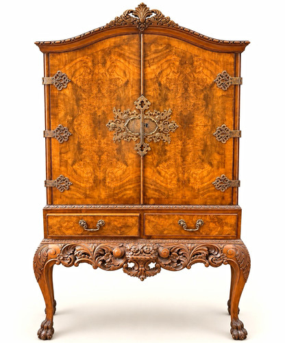 Vintage burr walnut cocktail - vintage,
