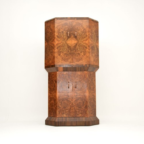 Art deco burr walnut cocktail - art,