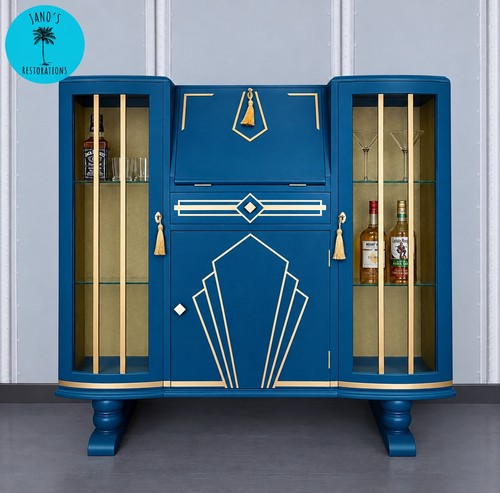 Mid century vintage large blue - vintage,
