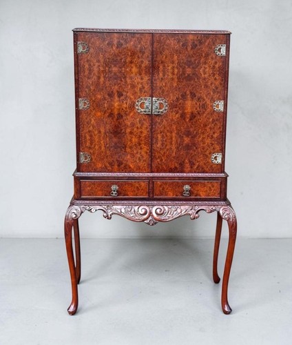 Queen anne style burr walnut - queen,