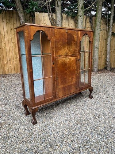 Vintage burr walnut art - , deco