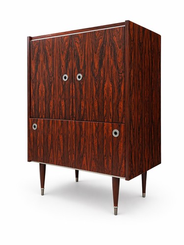 Rosewood drinks cabinet - rosewood,