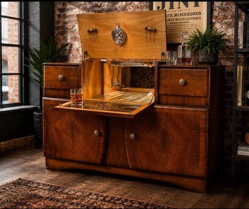 Stunning 1930s art deco walnut - 1930s,