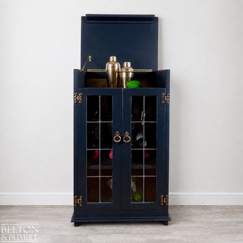 Solid wood carved - carved, navy