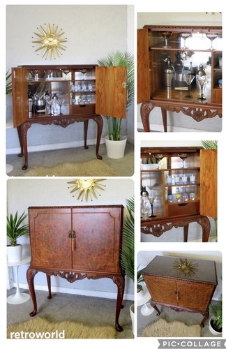 Vintage antique burr walnut - vintage,