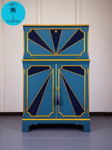 Art deco inspired - deco, blue
